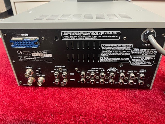 Panasonic AG-6850 Hi-Fi Video Recorder Duplicator | eBay