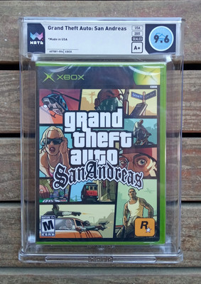 Grand Theft Auto: San Andreas XBOX SEALED 2005 WATA Graded 9.6 A+
