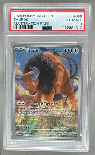 Tauros graded PSA 10 for sale on eBay