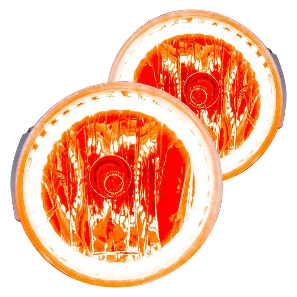 LED Fog Lights Halo Ring Lights Amber For 2008 Ford Explorer Sport Trac - Imagem 2 de 4