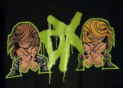 VTG D-GENERATION X T SHIRT WWE WRESTLING DX DOUBLE SIDED Y2K SHAWN MICHAELS 