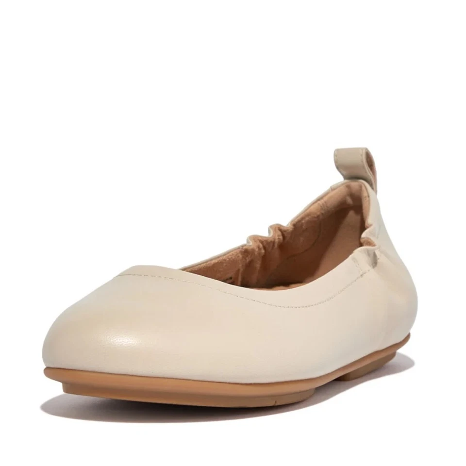 FitFlop® Women's 9 M Allegro Ballerina Flat in Stone Beige - Image 2 of 4