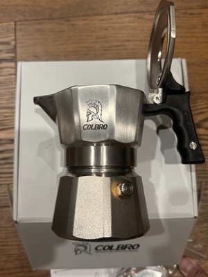 Colbro 316 SS High Pressure Espresso Coffee Maker | 4+ Bar Moka Pot