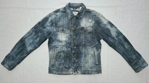 Bon Jovi, Energie Patched Battle Denim Mens Jacket Size M image 5