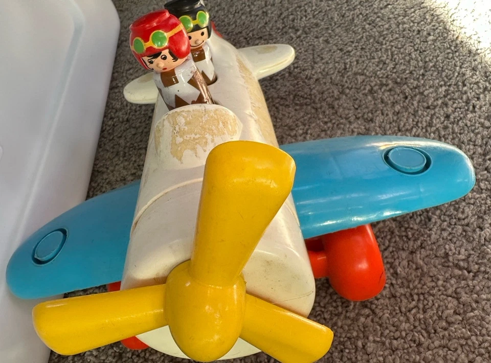 Avião acrobático CBS Toys feito nos EUA 1979 Bronx NY 15”X 13” - Imagem 4 de 4