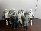 VINTAGE KENNER STAR WARS 1983 ENDOR BIKER SCOUT AT-ST DRIVER ARMY LOT 8 FIGURES