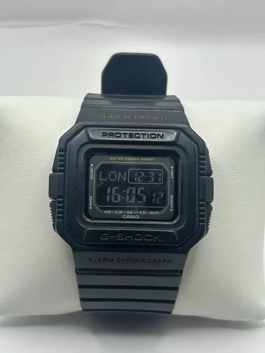 Casio G-SHOCK DW-D5500 Watch Digital Shock Black Vintage Rare - Read Desc