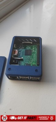 Raspberry Pi 2B 3B 3B+ Snap Case - Removable Top - GPIO Access Mount