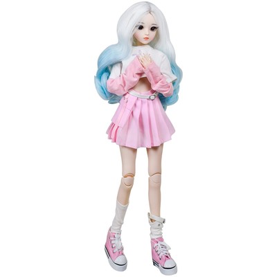 1/3 SD Doll 24'' Ball Jointed BJD Doll Anime Style Fashion Doll Movable Joints...
