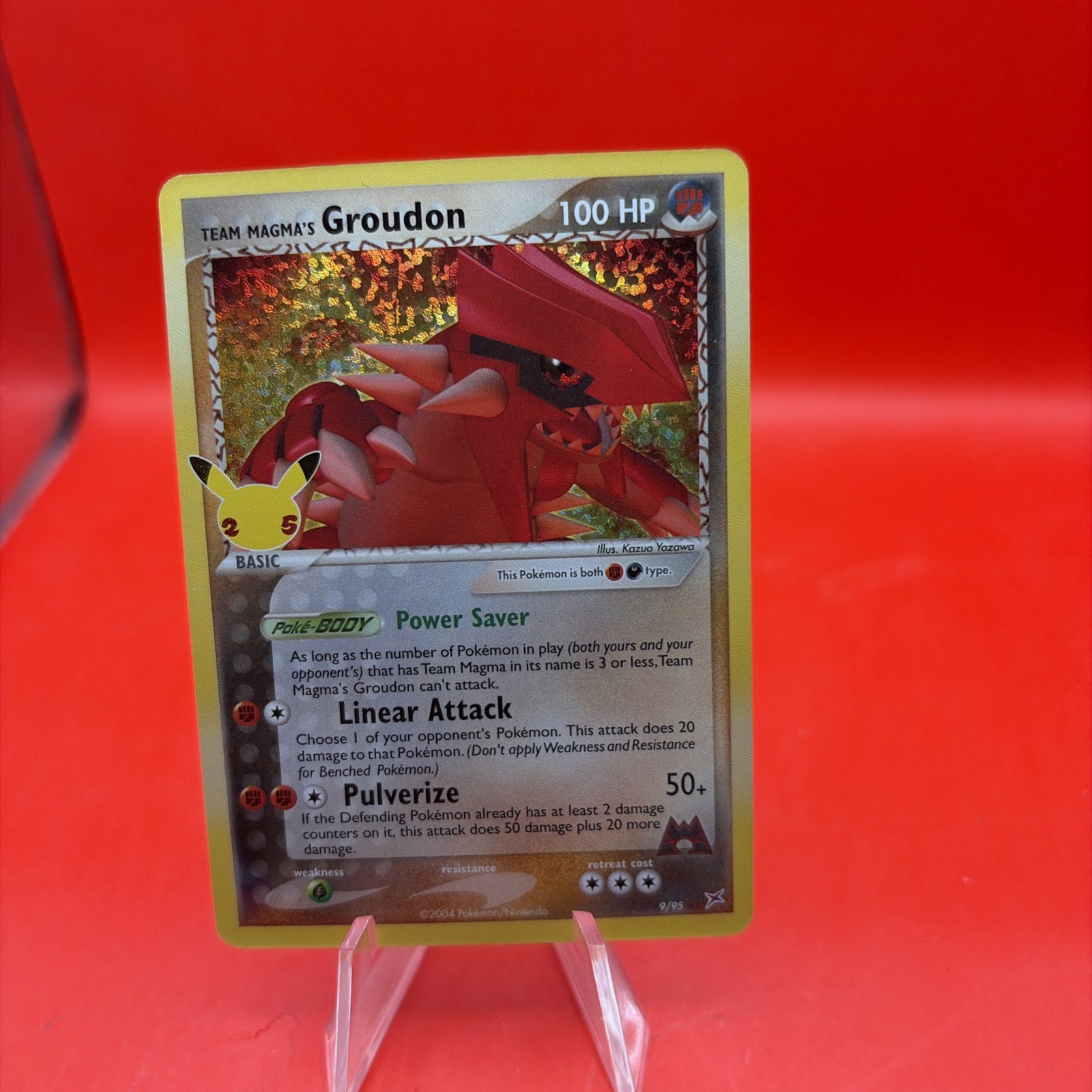 Pokemon TCG Celebrations 9/95 - Team Magma's Groudon - Holo Rare - Mint