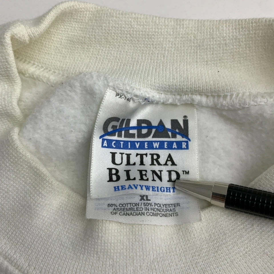 Suéter Vintage Feo Navidad Mujer’s XL Blanco Muñeco de Nieve Gráfico Años 90 Manga Larga Foto 3 de 4