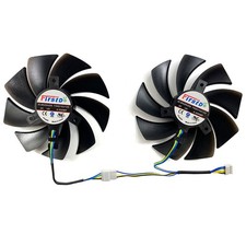 Fit for POWERCOLOR RX6600/RX6600XT/RX6650XT Red Devil Graphics Card Cooling Fans