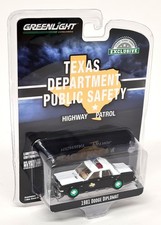 Greenlight 1/64 Dodge Diplomat 1981 Texas Police CHASE Diecast Model Car