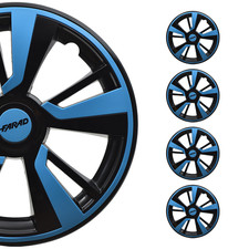 14 Wheel Covers Hubcaps Fits Honda Civic Blue Black Gloss