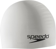 SPEEDO - White - One Size Silicone Swim Cap 