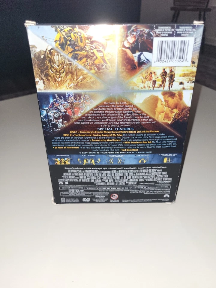 Bumblebee Collectors Case Transformers Revenge of the Fallen DVD Special Edition - Image 3 of 4