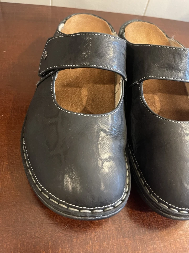 САБО FINN CONFORT STANFORD MARY JANE MULE ЕС 39D США 8–8,5 ЧЕРНЫЙ АНИМАЛИСТИЧЕСКИЙ ПРИНТ - Изображение 4 из 4