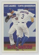 2016 Topps Heritage Gum Damage Back Curtis Granderson Juan Lagares #186 4t5
