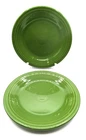 Set of 2 Beautiful Shamrock Green Fiestaware 10.5" Dinner Plates HLC USA