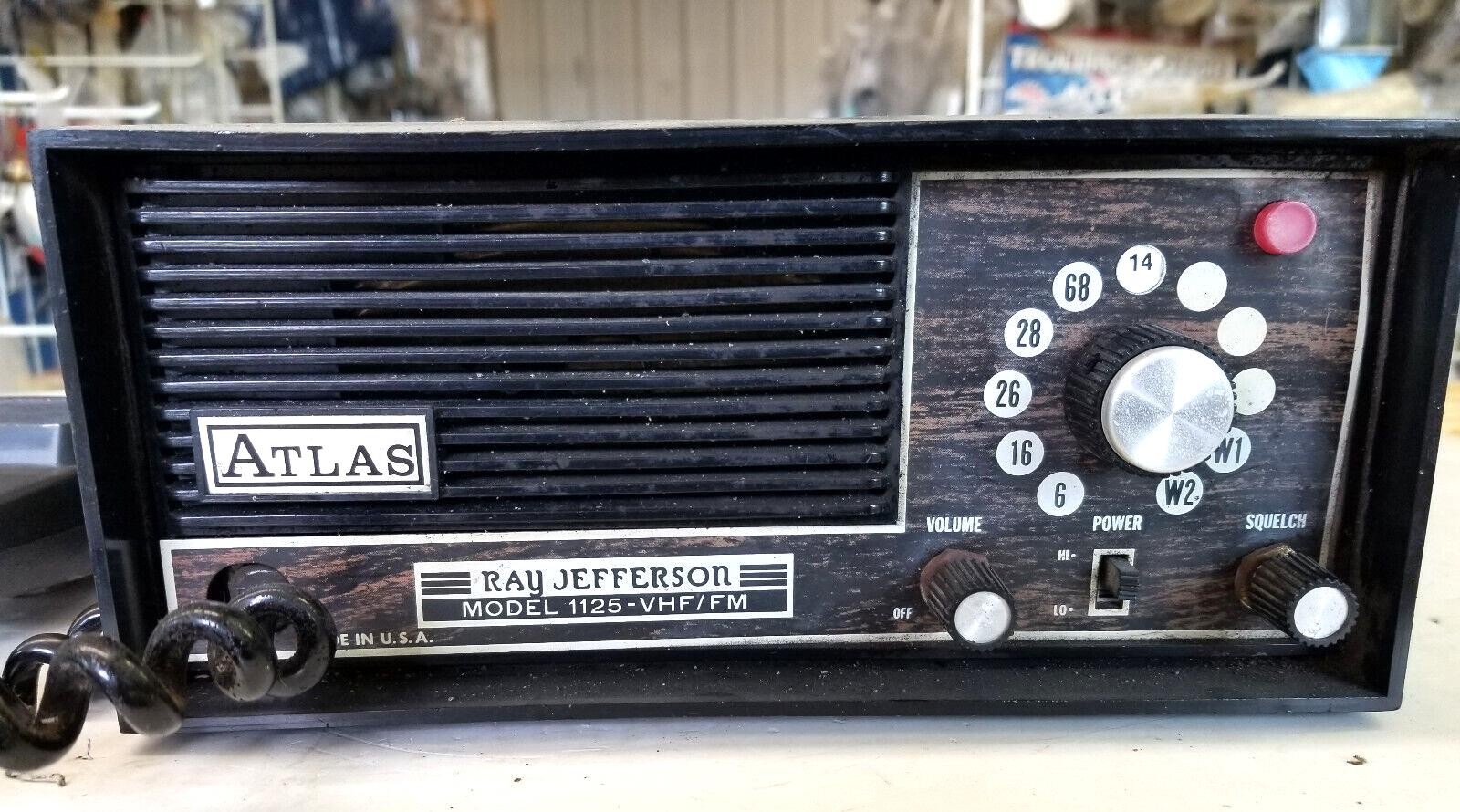 Vintage Ray Jefferson Model 1125 Atlas VHF FM Marine Radio