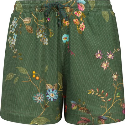 Pip Studio Bob Kawai Flower Dark Green kurze Hose Hose mit Blüten Auswahl Größe