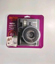 Fujifilm Instax Mini 41 Instant Camera Black Built-in Flash New In Box