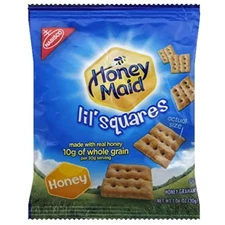 Lil' Squares Honey Graham Crackers by Honey Maid | 1.06 Ounce | Pack of 24