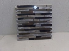 Qty 9: Champagne Mix Mosaic Wall Tiles Model No. ChimeT80615