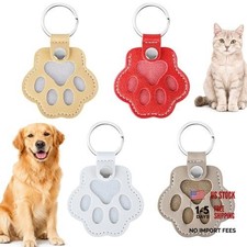 Classic 4 Pcs Dog Fur Storage Keychain - Cute Pet Fur Keepsake Leather Keychain