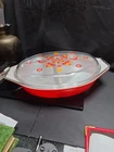 Vintage Pyrex Friendship 1 1/2  QT YDividend Casserole With Lid