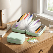 1PC Travel Pill Case Weekly Medicine Storage Bag Waterproof Pill Pouch Set