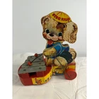 Vintage Fisher Price Fido Zilo Wooden Pull Toy Xylophone Dog 707 Musical Toy