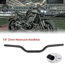For Yamaha MT07 Motorcycles 7/8" 22mm Tracker Black Drag Handlebar With Rise