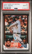 2023 Topps Series 1 1st Edition Riley Greene #31 Black Foil /25 (RC)