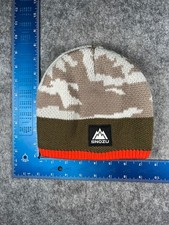 Snozu Beanie Toque Youth 2-4T Brown Camo Knit Acrylic Polyester Lined Ski