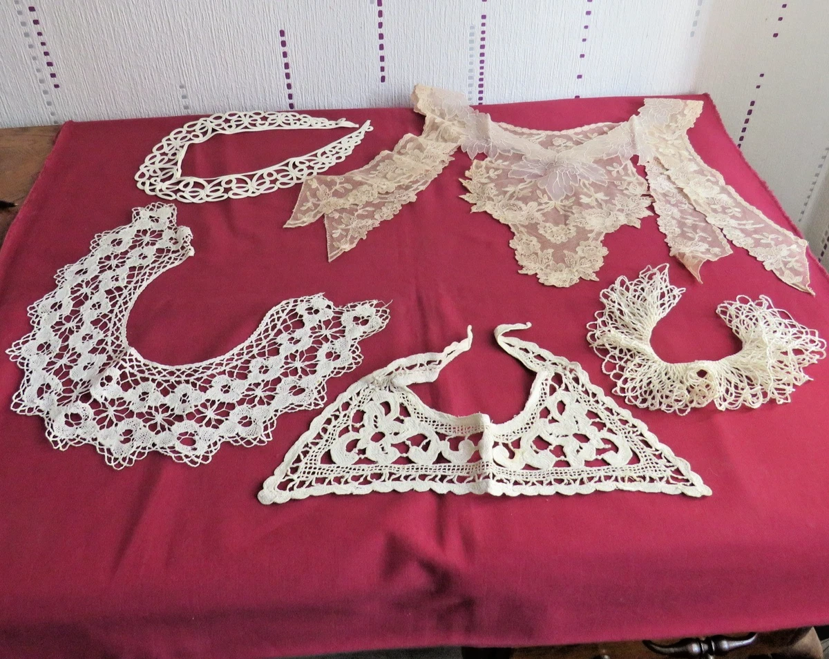 col ancien en dentelle beige - SUR TOUTES LES COUTURES