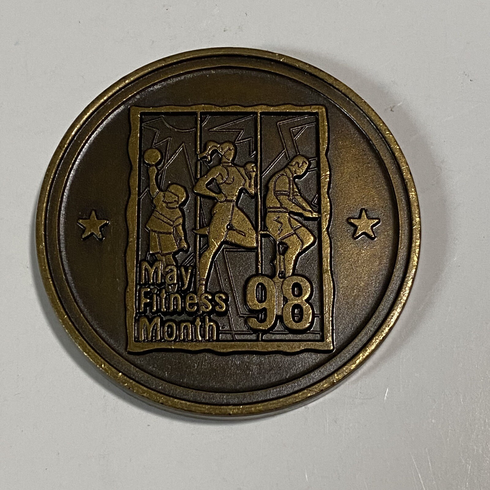 United States Air Force USAF Fitness & Sports Month May 1998 Challenge Coin