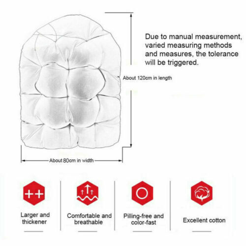 Large Hanging Egg Chair Cushion Sofa Swing Chair Seat Relax Cushion Padded Cover - Picture 7 of 25