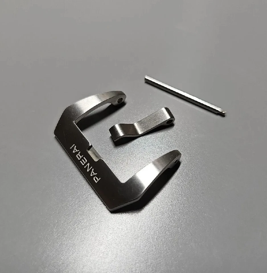 Panerai 22mm OEM Brushed Stainless Steel Tang Buckle 22MM PAV00627 SWISS MADE  - Image 3 of 4