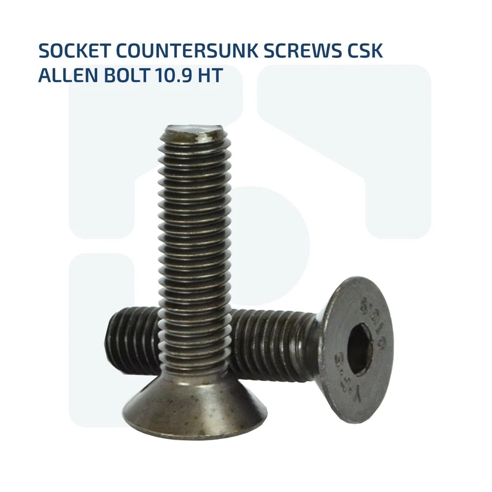 JH-FAST SOCKET COUNTERSUNK SCREWS 10.9 HT CSK HEX ALLEN KEY BOLTS M2 M2.5 M3 M4 M5 M6