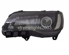 CHRYSLER 300 2015-2016 LEFT DRIVER BLACK HEADLIGHT HEAD LIGHT FRONT LAMP HALOGEN
