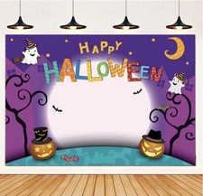YYNXSY Purple Halloween Theme Background Horror Thriller Decoration Backgroun...