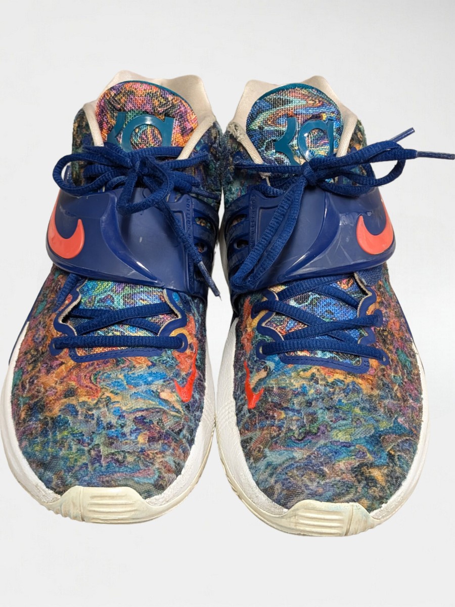 Nike KD 14 Psychedelic Mens Size 9.5 Basketball Shoes Deep Royal