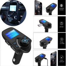Bluetooth Wireless FM Transmitter Car Kit Radio Adapter 2 USB Port For iPhone 7