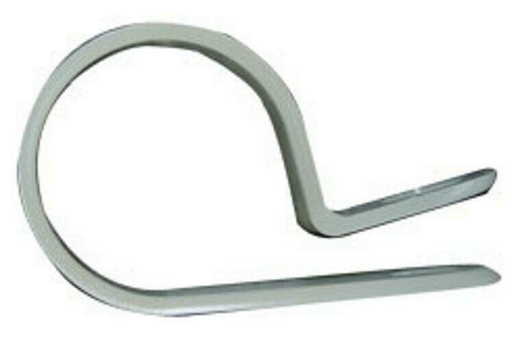 W4 Pipe ""P"" Clips - Pack Of Five - To Suit Pipes Up To 19mm Diameter