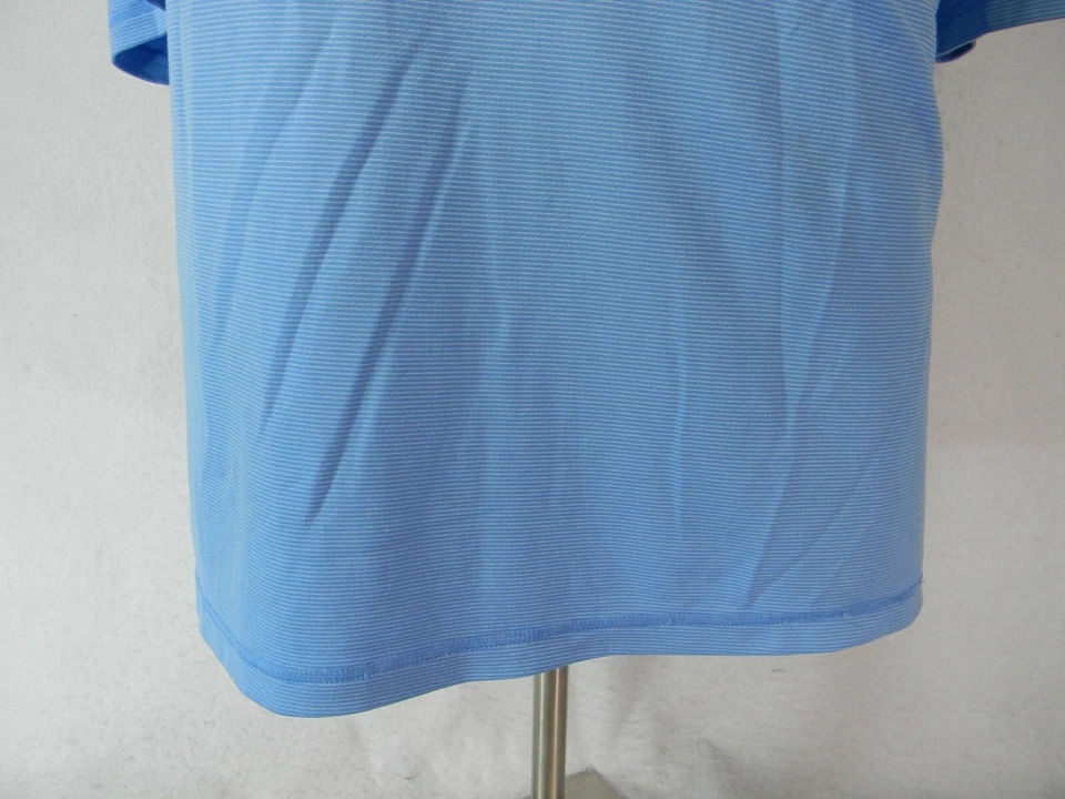 Reel Legends polo shirt mens 2XL XXL blue short-sleeve microfiber Dri-Fit Vented - Image 3 of 4