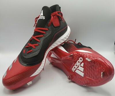Adidas Cleats Icon V Bounce Mens Baseball Shoes G28254 Red White Black 