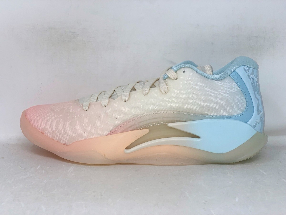 Air Jordan Zion 3 Bleached Coral White Sneakers, Size 6
