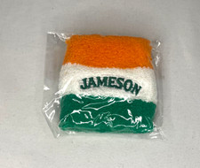 Jameson Irish Whiskey Wrist Sweat Band - Orange Green White - NEW IN PKG