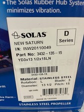 SOLAS NEW SATURN D SERIES STAINLESS STEEL PRO...
